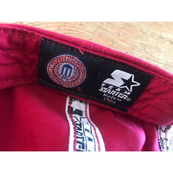 Maryland Terrapins Hat Starter Embroidered Logo Red Strapback Terps University - Picture 9 of 11